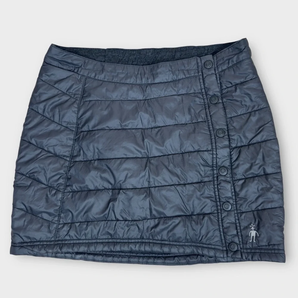Smartwool‎ Puffer Mini Skirt PhD Smartloft Womens Sz S Black Outdoor Insulated